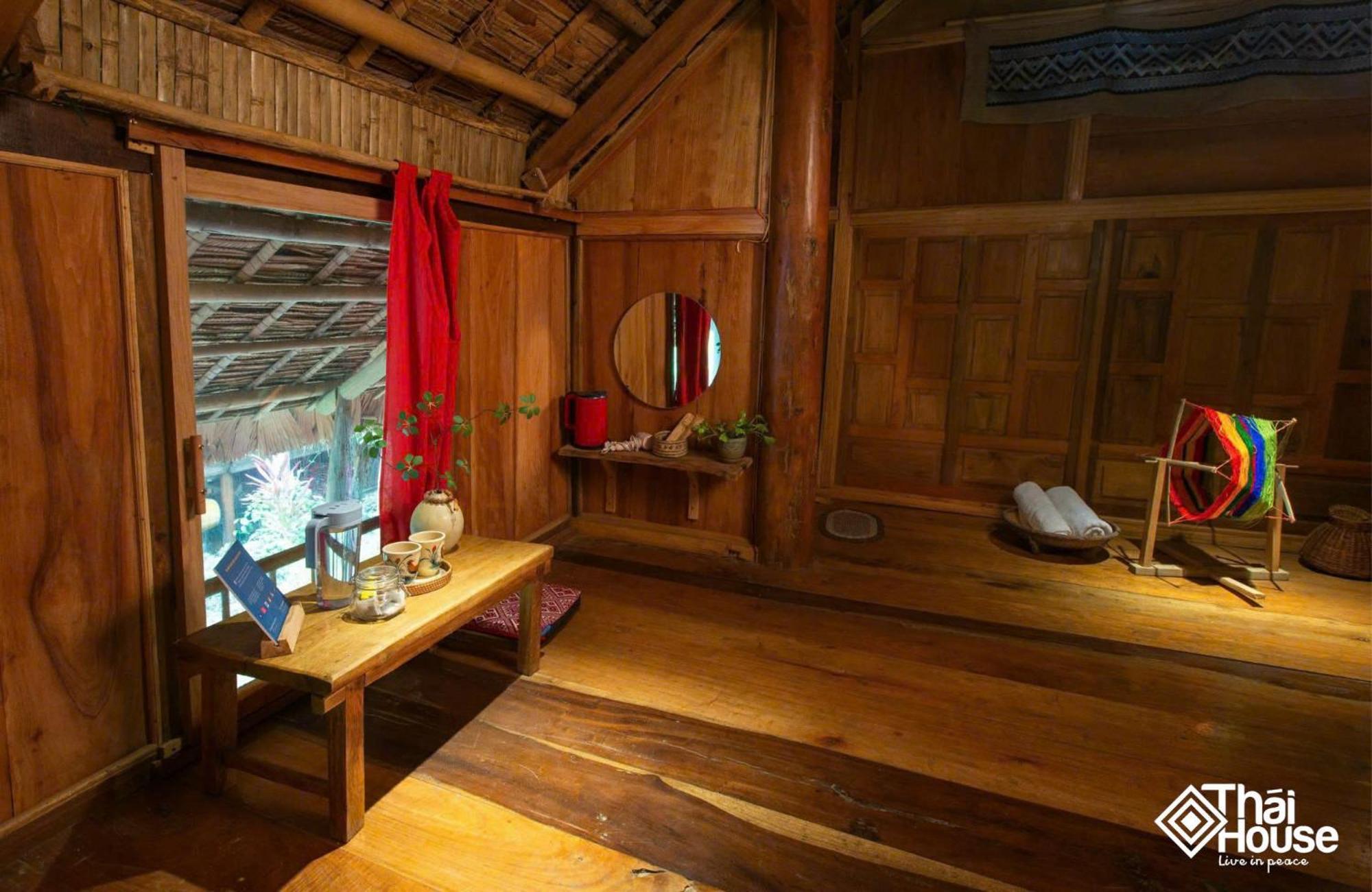 Thai House Pu Luong - Century Old Stilt House With Terrace Views Huong Ba Thuoc Exterior foto